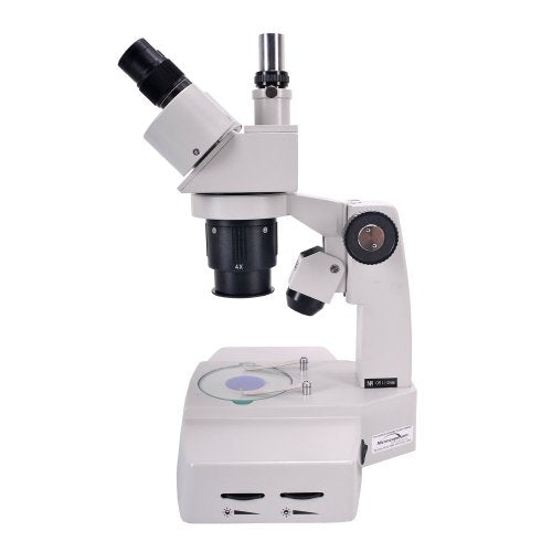 Omano OM4724-T - 20x/40x Trinocular - Dual Power - Stereo Inspection Microscope - Double Wide Stand - Dual Halogen Illumination