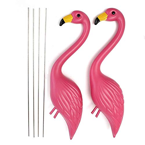 12 Plastic Pink Flamingos, XL Premium Yard Flamingos.