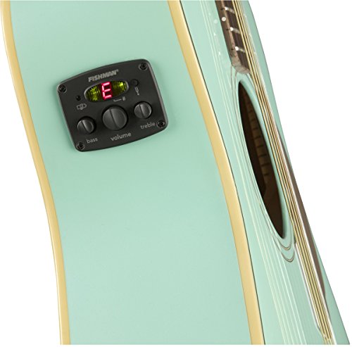 Fender Malibu Player - California Series Acoustic Guitar - Aqua Splash