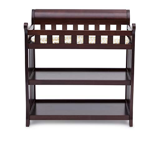 Delta Children Eclipse Changing Table with Changing Pad, Dark Chocolate