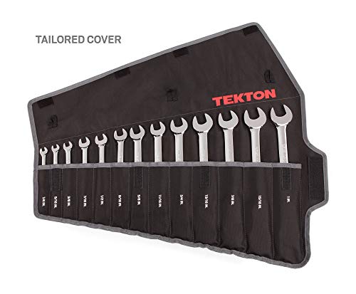 TEKTON Ratcheting Combination Wrench Set, 13-Piece (1/4-1 in.) - Pouch | WRN53091