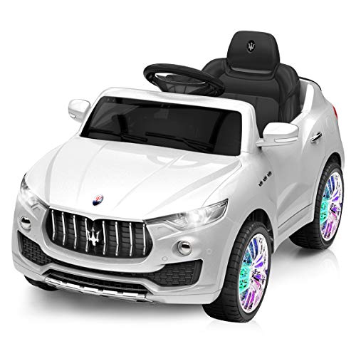 Costzon Kids Ride On Car Licensed Maserati Battery Powered Vehicle Parental Remote Control and Manual Modes Opening Doors