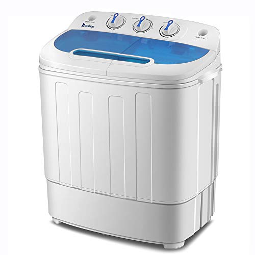 13 Lbs Semi-automatic Twin Tub Washing Machine Portable Mini Compact Washer Machine