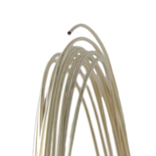 16 Gauge Round Half Hard Argentium .930 Silver Wire - 25FT