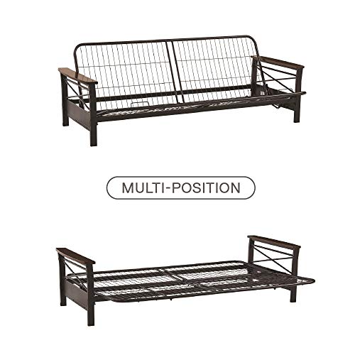 DHP Metal Frame, Full Size Nancy Futon, Black