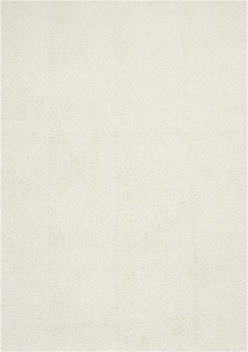 Nourison Malibu Shag Area Rug, 6'7" x9'6, Ivory