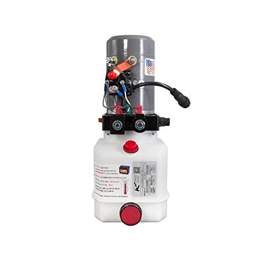KTI Double Acting 12V Hydraulic Pump - 3 Quart