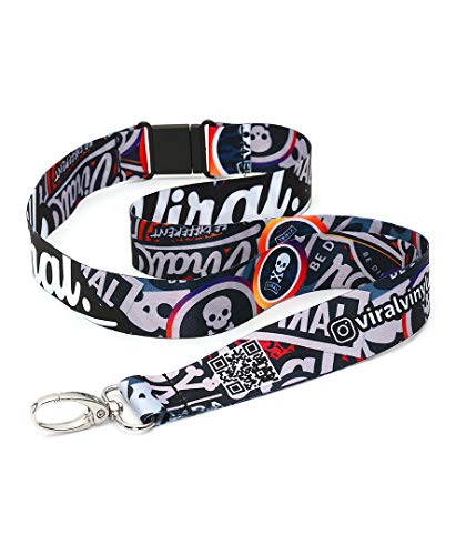100x Personalized Lanyard by Lanyards Tomorrow | Full-Colour Dye Sublimation Design Your OWN Customized Neck Straps ADD Logo and Text - with Breakaway and Metal Clip 15mm 1.5cm Width