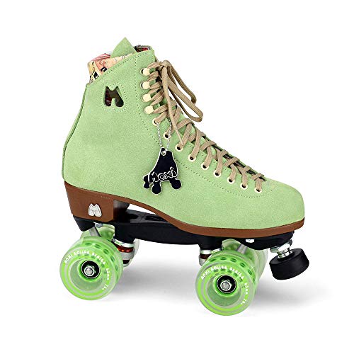 Moxi Skates - Lolly - Fashionable Womens Quad Roller Skate | Honeydew Green | Size 9