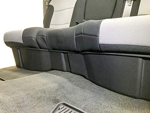 2 Under Seat Storage Boxes fits 2007-2018 Compatible with Chevy GMC Silverado Sierra 1500 2500HD 3500HD Crew Cab Light Duty and Heavy Duty Underseat System (Will Only fit Crew Cab)