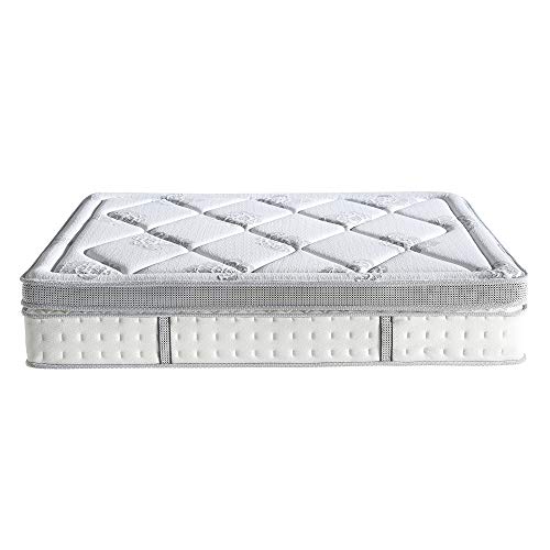 Classic Brands Gramercy Euro-Top Cool Gel Memory Foam and Innerspring Hybrid 14-Inch Mattress, California King, White