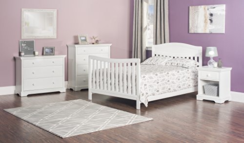 Child Craft Dresden 4-in-1 Convertible Crib, Matte White