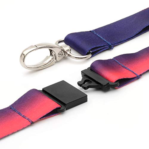 100x Personalized Lanyard by Lanyards Tomorrow | Full-Colour Dye Sublimation Design Your OWN Customized Neck Straps ADD Logo and Text - with Breakaway and Metal Clip 15mm 1.5cm Width