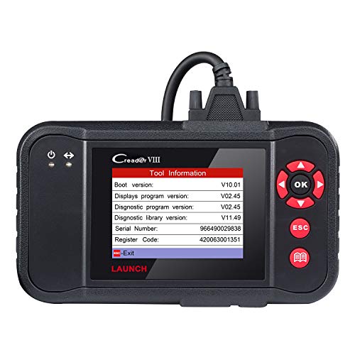 LAUNCH Creader VIII OBD2 Scanner Engine/ABS/SRS/Transmission with EPB SAS Oil Reset (VIII)