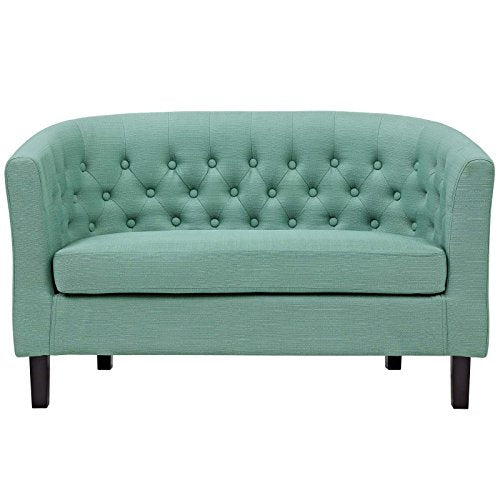 Modway Prospect Upholstered Contemporary Modern Loveseat In Laguna