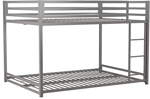 DHP Miles Metal Bunk Bed, Black, Twin/Full