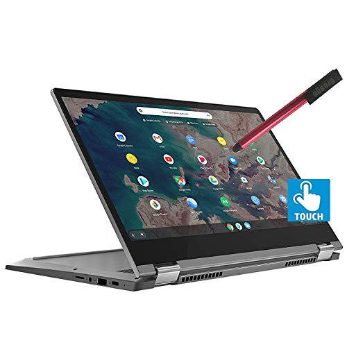 Lenovo Chromebook Flex 5 2-in-1 Laptop, 13.3" FHD Touchscreen, i3-10110U up to 4.1GHz, 4GB DDR4, 64GB eMMC, WiFi 6, Bluetooth 5, Type-C, Webcam, Backlit Keyboard, Chrome OS, BROAGE 128GB Flash Stylus