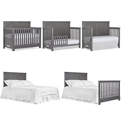 Evolur Belmar Flat 5 in 1 Convertible Crib