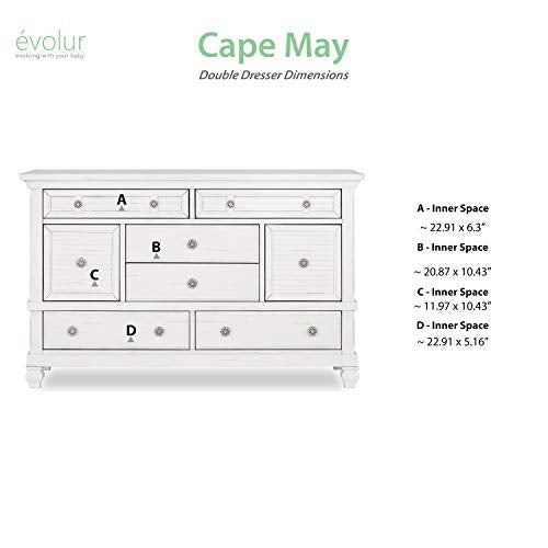 Evolur Signature Cape May Double Dresser