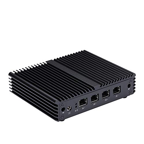 Barebone 4 LAN J1900 Router Qotom-Q190G4N-S07,Intel Celeron Processor J1900,VGA,4USB, Apply to Router, Firewall, Proxy, Linux Mini PC OPNsense