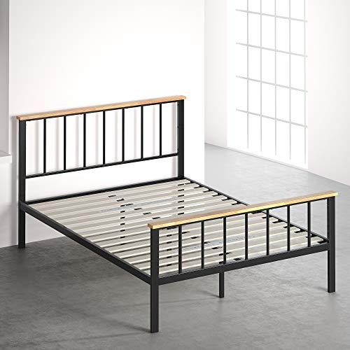 Zinus Brianne Metal and Wood Platform Bed, Twin