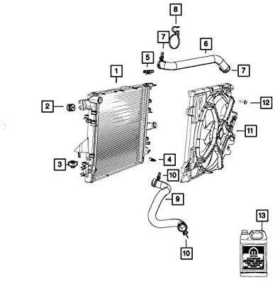 Mopar 6814 3886AA, Radiator