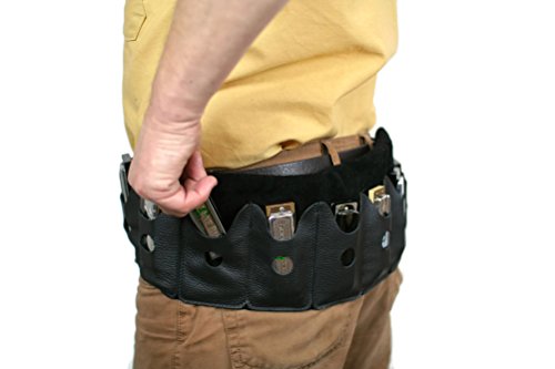 Pinegrove Leather Harmonica Belt & Case (Dark Brown)