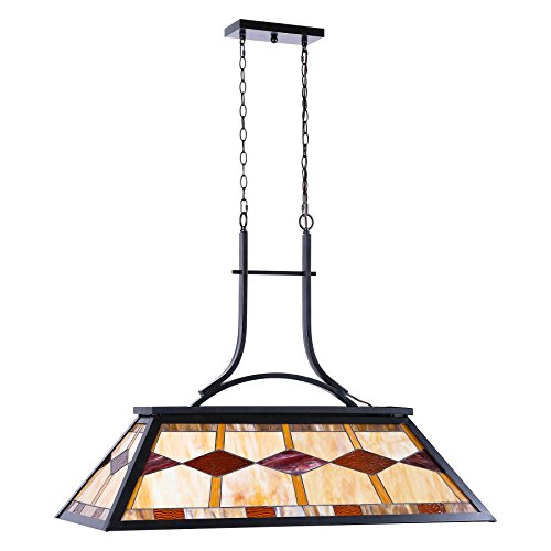 Pool Table Light, Billiard Hanging Lighting Fixture for Game Room 7-9 Feet Table, 3 Lights Kitchen Island Chandelier for Men's Cave
