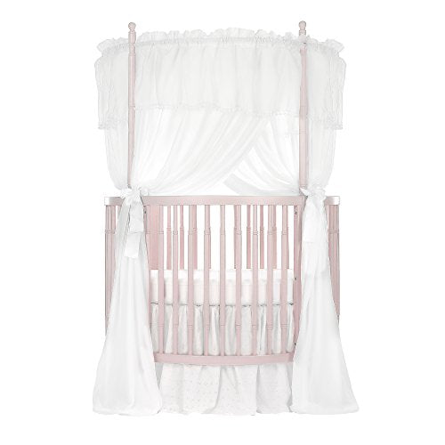 Dream On Me Sophia Posh Circular Crib, Blush Pink