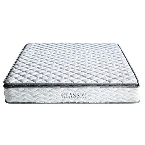 Classic Brands Serena Pillow Top Innerspring 10-Inch bed_mattress_conventional, Twin XL, White