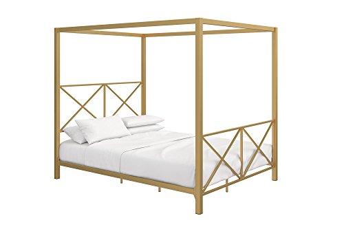 DHP Rosedale Canopy Bed, Gold, Full