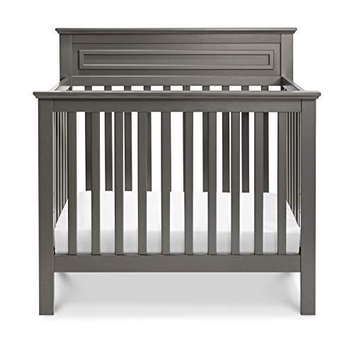 DaVinci Autumn 4-in-1 Convertible Mini Crib in Slate | Greenguard Gold Certified