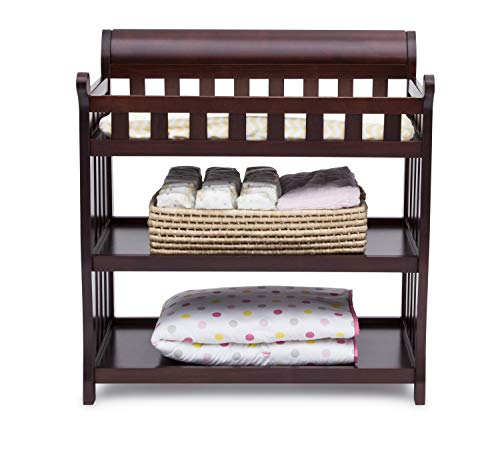 Delta Children Eclipse Changing Table with Changing Pad, Dark Chocolate