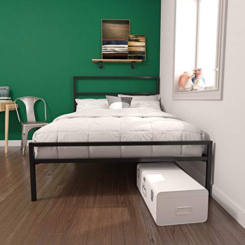 DHP Miles Metal Full Bed, Black