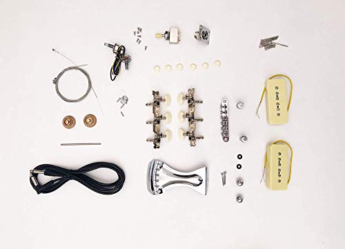 The FretWire DIY Electric Guitar Kit Hollow Body Style Build Your Own Guitar Kit - Parlor