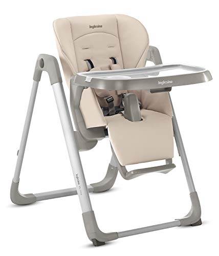 Inglesina MyTime Baby High Chair - Removable Tray, Easy-Clean Foldable High Chair - Butter Color