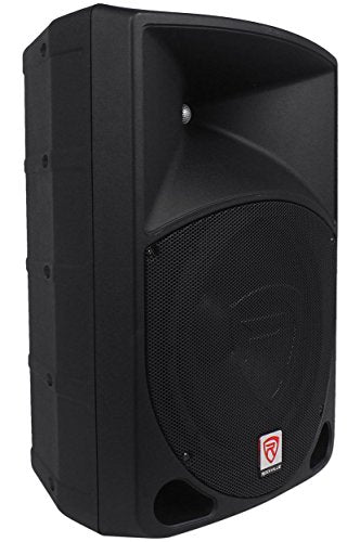 (2) Rockville RPG12 12" Powered PA Speakers+Active 15" Subwoofer+Stands+Cables