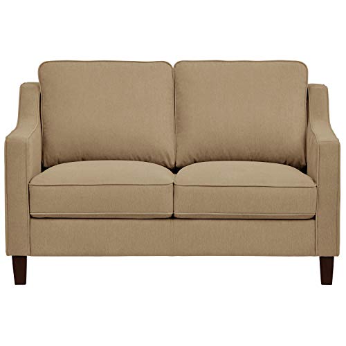 Stone & Beam Blaine Modern Loveseat Sofa - 55.9 Inch, Beige