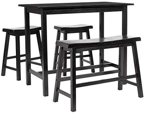 Safavieh American Homes Collection Galway Dark Espresso Oak 4-Piece Pub Set