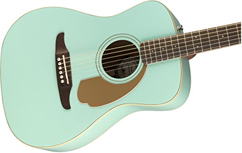 Fender Malibu Player - California Series Acoustic Guitar - Aqua Splash