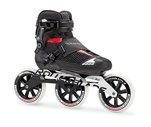 Rollerblade Endurace Pro 125 Unisex Adult Fitness Inline Skate, Black and Red, Premium Inline Skates