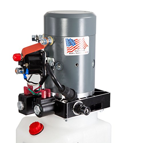 KTI Double Acting 12V Hydraulic Pump - 3 Quart