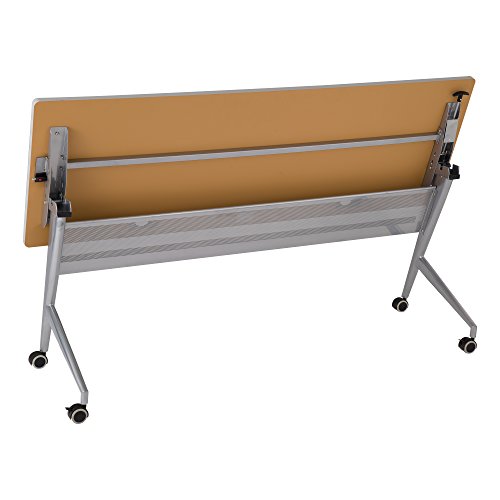 Learniture Heavy-Duty Flipper Table, One Electric Component, 70 3/4" W x 23 1/2" D, Gray, LNT-TSU3036GRW1EC-SO