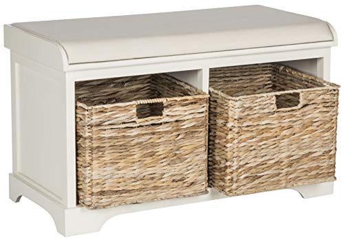 Safavieh American Homes Collection Freddy Brown Wicker Storage Bench