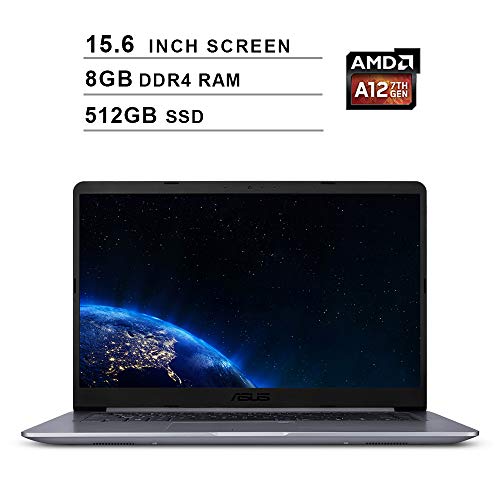 2019 Asus 15.6 Inch Laptop AMD Quad Core A12-9720P 8GB RAM, 512GB SSD, AMD Radeon R7 Win 10