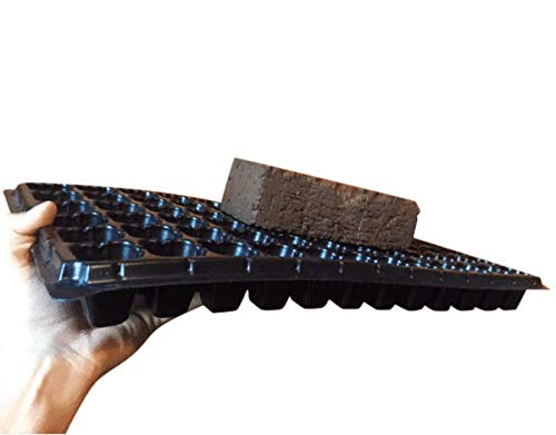 128 Cell Seedling Tray - Extra Strength 60 Pack, Seed Starter Grow Trays for Starting Plantings Propagation, Germination 1020 Plug Flat