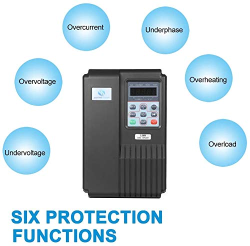 LAPOND High Performance VFD Inverter VFD Drive 11HP 7.5KW 220V,Variable Frequency Drive for Motor Speed Control,SVD-PS Series(7.5KW)