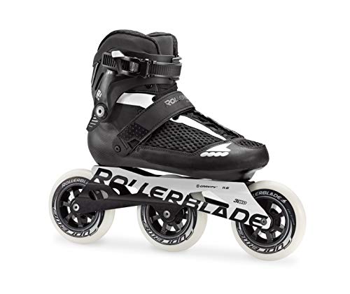 Rollerblade Endurace 110 Unisex Adult Fitness Inline Skate, Black and White, High Performance Inline Skates, US Size 10.5