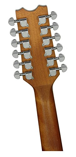 Dean Exotica Quilt Ash Acoustic-Electric 12 String Guitar, Gloss Natural