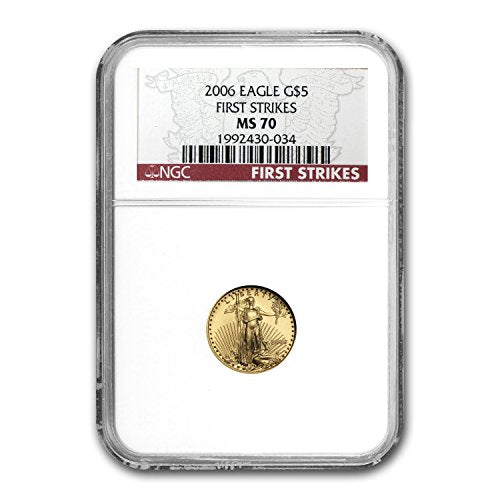 2006 1/10 oz Gold American Eagle MS-70 NGC (First Strike) Gold MS-70 NGC